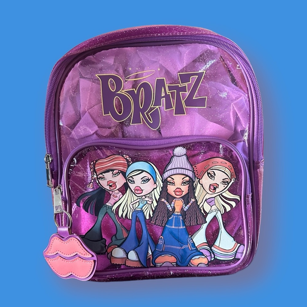*nwt Bratz purple pvc y2k backpack